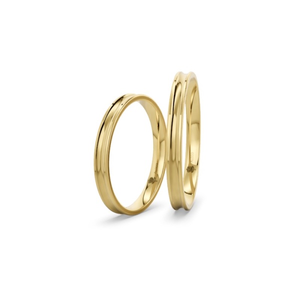 Trauringe 333 Gelbgold – 2.5 mm – Ohne Stein – Poliert
