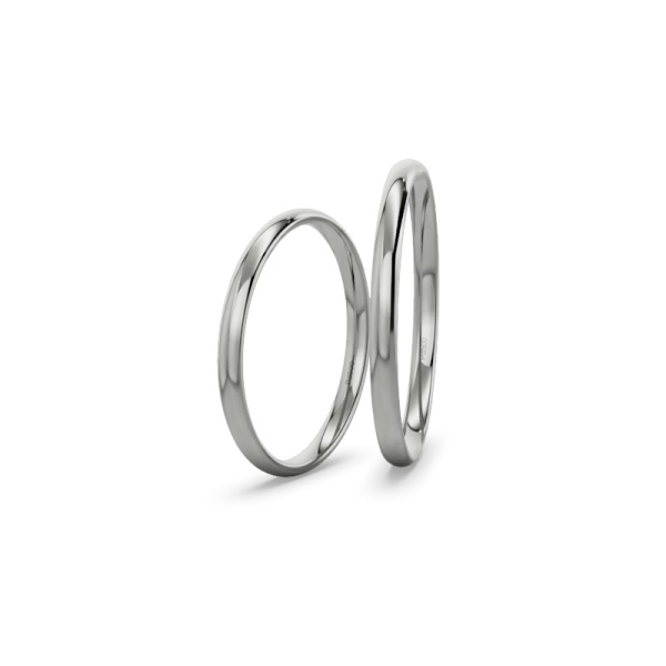 Trauringe aus Palladium - Poliert - 2mm