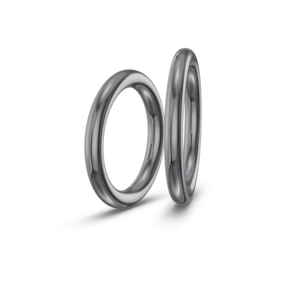 Minimalistische Eheringe aus Tantal ST-CON-199