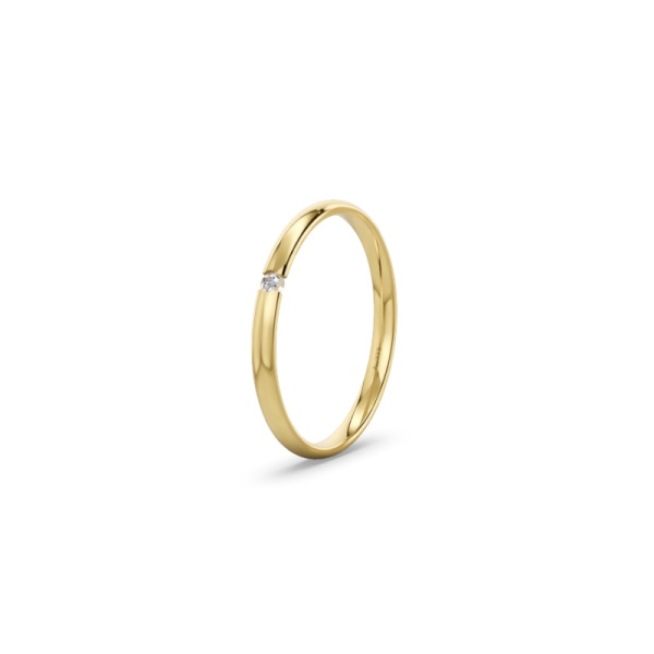 Verlobungsring aus Gelbgold 333 – Poliert – Brillant
