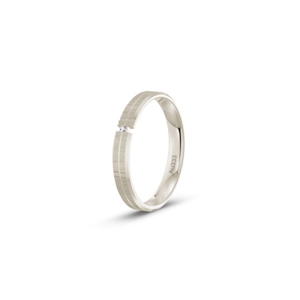 Verlobungsring - Weissgold - Poliert - Diamant